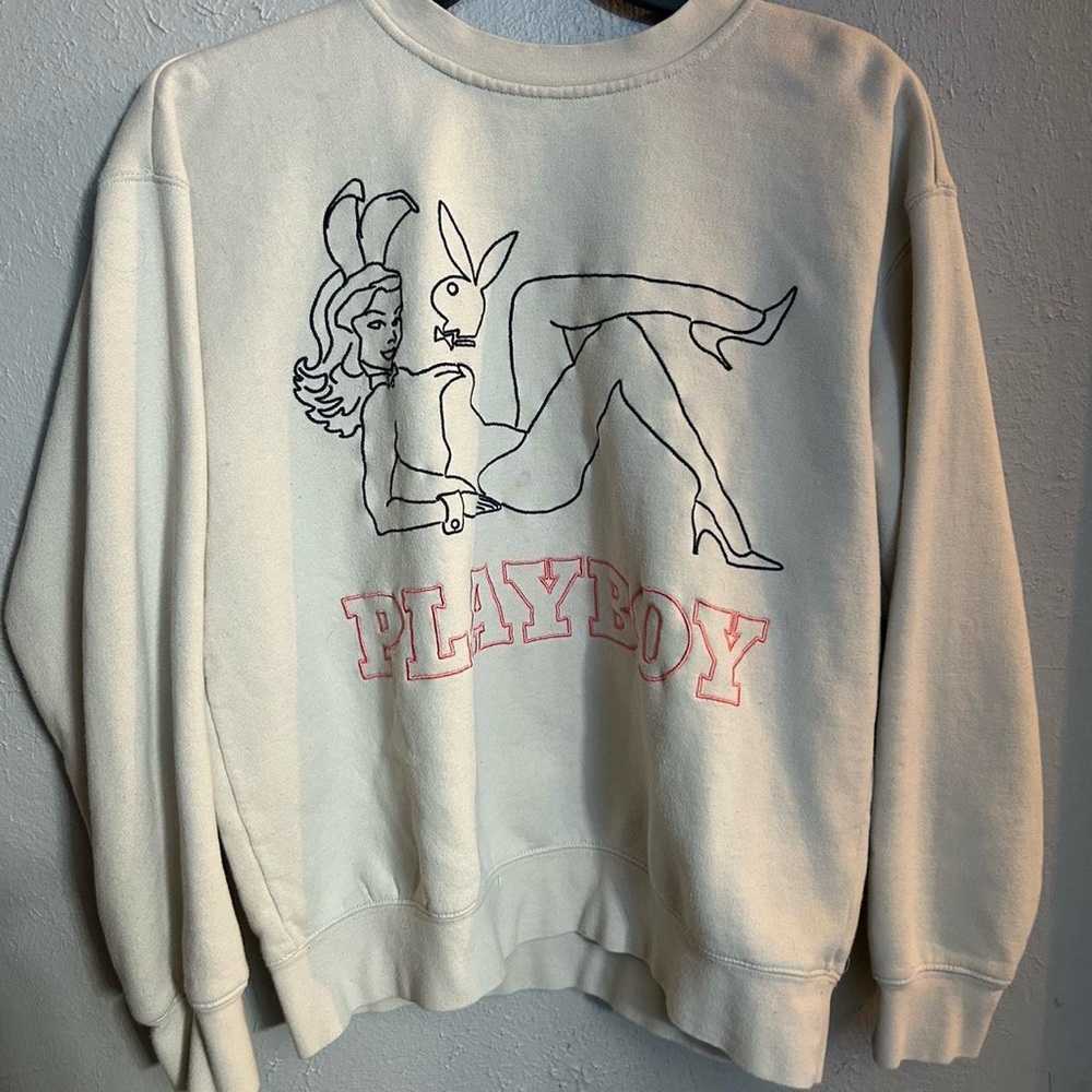 PLAYBOY Cream Casual Top